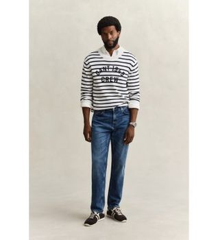 Gant para hombre. 1000011 Jaans Regular Fit Azul (34/32), Casual, Algodón, Denim