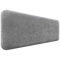 dhome cabecero tapizado en lana liso redondeado para pared acusticos cabeceros absorbentes cabezal cama dormitorio gris 140cm