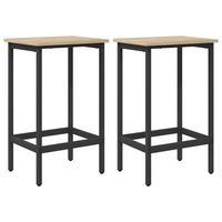 taburete de bar 2 uds roble sonoma 40 x 32 x 74 cm vidaxl