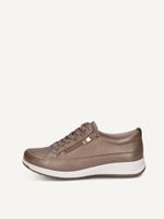caprice low shoes brown made of leather size 42