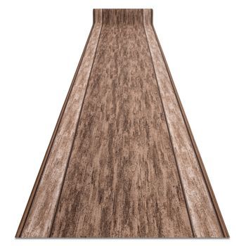 Alfombra De Pasillo Con Refuerzo De Goma Rama Marrón 67cm 67x460 Cm