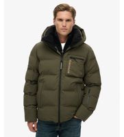 superdry para hombre ms110188a chaqueta ski sports washed verde s casual nieve sostenible nylon reciclado