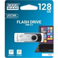 goodram uts2-1280k0r11 unidad flash usb 128 gb usb tipo a 20 negro plata