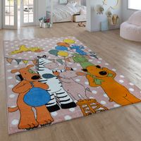 alfombra infantil die lieben sieben rosa 80x150 cm