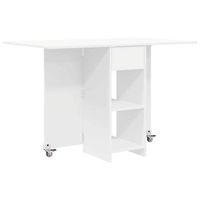 mesa de comedor 115 x 70 x 75 cm madera de ingenieria blanco vidaxl