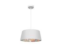 lampara de techo metal color blanco serie tunez 40cm