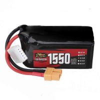 bateria lipo zop power 148v 1550mah 150c 4s con conector xt60 para dron rc
