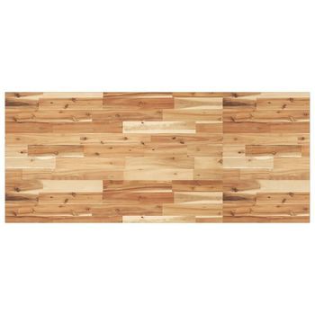 Encimera Tocador Baño Madera Acacia Acabado Aceite 140x60x2 Cm Vidaxl