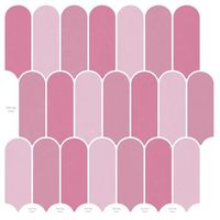 loseta de pluma 20 uds rosa 30 x 30 cm poliuretano y pet vidaxl