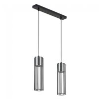 lampara colgante argento 2 luces