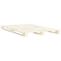 cama doble  cama para adultos  estructura de cama de palets madera maciza de pino 200x200 cm