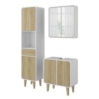 conjunto de muebles de bano arla 3 partes con unidad alta vicco