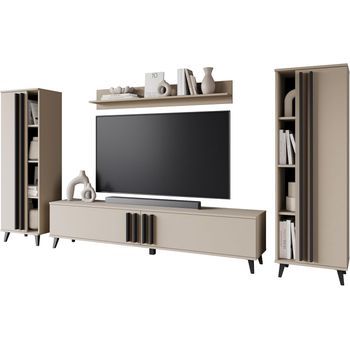 Conjunto De Muebles De Salón Helsinki I, Juego De Muebles De Salón, Mueble De Tv, Color Congo