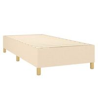 somier de laminas sobre patas estructura de cama 80x200 cm tela crema tdl0207247