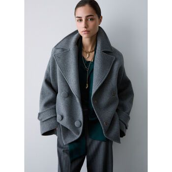 Liu Jo Abrigo Abrigo oversize en lana para mujer