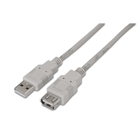 cable alargador usb aisens macho a hembra 3m blanco a101-0014