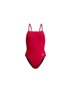 Bañador Speedo FL Solid Web Back Mujer Ruby