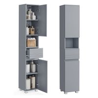 mueble de bano gris mistica  30 x 30 x 170 cm