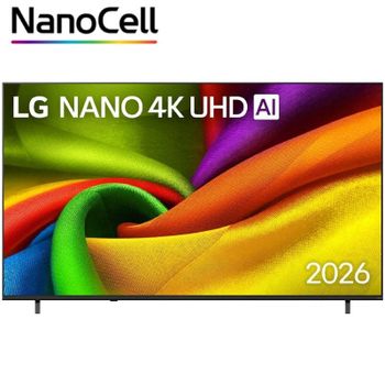 LG 85NU850B6LA - Smart TV Nano 4K UHD NU80 85 Pulgadas, Sin Reflejos al 94%, webOS 26 AI Copilot, Procesador Inteligente α7 AI Processor 4K Gen9, HDR10, 4K Super Upscaling, Dolby Digital Plus (85