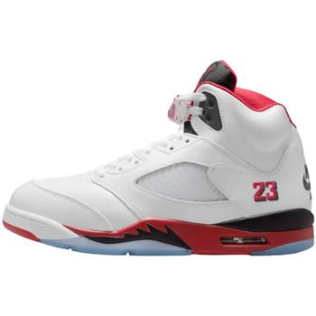 Nike Zapatillas de baloncesto 5 Retro Fire Red Black Tongue (2025) para mujer