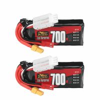 bateria lipo zop power 2s 74v 700mah 75c 518wh con enchufe xt30 para helicoptero rc y drone de carreras fpv