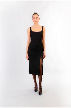 vestido con cremallera black 40