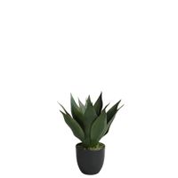 agave en maceta artificial verde l40