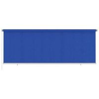 persiana enrollable de exterior 405anchox140altocm azul hdpe vidaxl