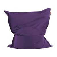 puf cojin grande violeta cremallera asiento funda poliester 140 x 180 cm fuzzy