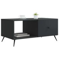 mesa de cafe - mesa de centro - mesa baja negro 90 x 50 x 40 cm madera de ingenieria