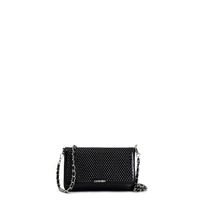 bolso de mano con malla con pedreria black taglia unica
