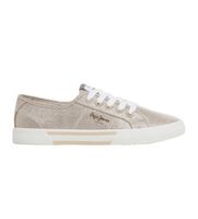 pepe jeans para mujer pls31439 zapatillas basicas brady party dorado 38 plano cordones casual