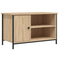 mueble para tv madera contrachapada roble sonoma 80x40x50 cm