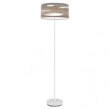 Fabrilamp Pie Salon Odra 1xe27 Blanco Madera Gris 165x40x40 Cm