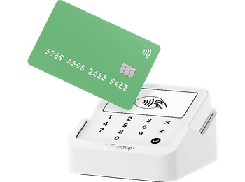 Datáfono - SumUp Solo Lite, Cuenta con Estación de Carga, Bluetooth, Sin Costes Fijos, Blanco