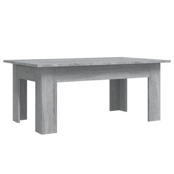 Mesa De Café - Mesa De Centro De Madera Contrachapada Gris Sonoma 100x60x42 Cm