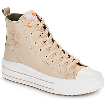Refresh Zapatillas altas 172284-BEIGE para mujer