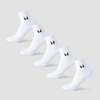 calcetines tobilleros unisex de mp paquete de 5 - blanco - uk 2-5