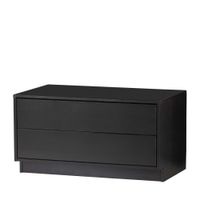 mueble tv de madera negra