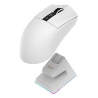 raton oniverse vanguard inalambrico rf bluetooth 12000 dpi blanco recargable 6 botones