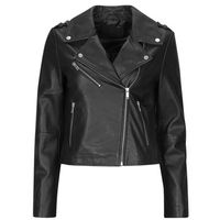 ikks cazadora de cuero perf cuir para mujer
