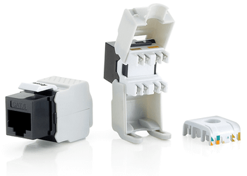 KIT 8 UDS CONECTOR HEMBRA RJ45 UTP CAT6 PANEL KEYSTONE TOOL FREE