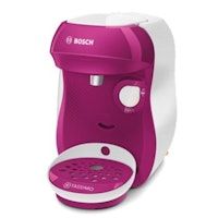Bosch TAS1001 cafetera eléctrica Independiente Máquina de café en cápsulas Púrpura, Blanco 0,7 L Totalmente automática
