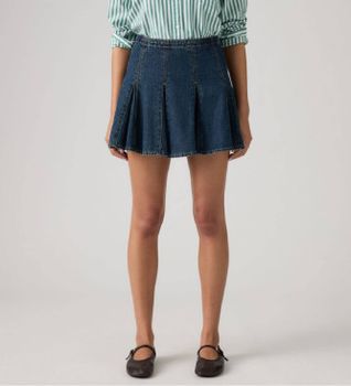 Levi's para mujer. 005DV-0003 Falda Godet Mini marino (29), Casual, Algodón