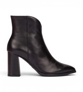 Wonders para mujer. M-5444 Botas de Piel Velvet negro (38), 3 a 5cm, Cremallera, Casual