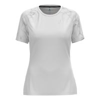odlo essential print crew neck camiseta de running mujeres-blanco