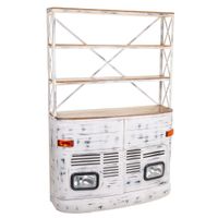 estanteria coche lacado blanco 160x66x236