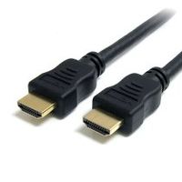 cable hdmi de alta velocidad con ethernet 2m -2x hdmi macho - ultra hd 4k x 2k - negro