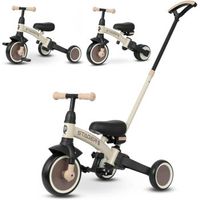 qplay stager es un triciclo y bicicleta de equilibrio 3 en 1 que se puede utilizar para aprender a montar con un triciclo de empuje un triciclo estandar y una bicicleta de equilibrio