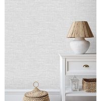 papel pintado vinilico ecologico de fibra vegetal tejida textura en relieve - portland house 680638 de gaulan - rollo de 10 m x 053 m